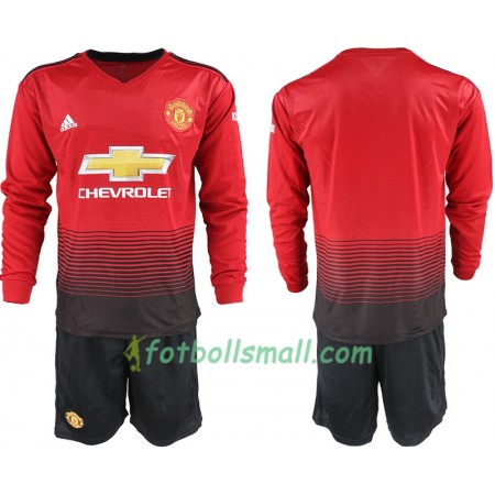 Manchester United Fotbollströjor Barn Hemma tröja 2018/19 Långärmad